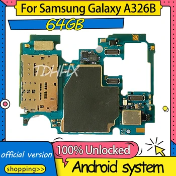 128 GB Оригиналната отключване mainbaord за Samsung Galaxy A32 A326B с пълна чипированной дънна платка Android OS logic baords 64 GB 4 GB оперативна памет