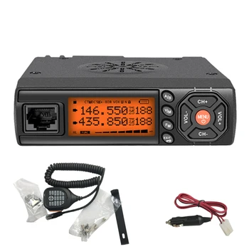 Двустранно радио BJ-218 VHF UHF Мобилно радио 25 W Мини Автомобилна радиостанция Двухдиапазонное радио