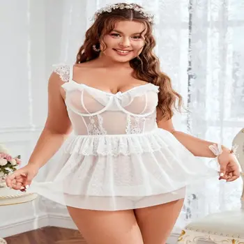 PassionLAB Плюс Размер Elbise Бяла Вечерна Рокля Дамски Елегантни Луксозни Дантелени Рокли Vestidos Para Mujer 2023 Феста рокли