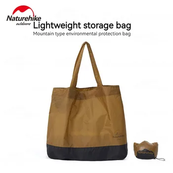 Naturehike Сгъваема мини чанта 28L, чанта през рамо, Водоустойчив пазарска чанта, Лаптоп 20D Найлон 39g, ultralight