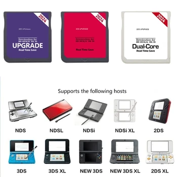 Флаш карта-адаптер 2024 R4 SDHC - Подходящ за защитени цифрови карти памет 3DS DSL XL/LL, Игри Аксесоар за запис на игрални карти