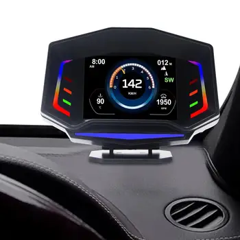 Hud измерване на Скоростта на Предното стъкло на HUD Главоболие Цифров Дисплей GPS за измерване на Скоростта OBD2 Авто Hud Централен Дисплей С предупреждение за превишаване на скоростта и G