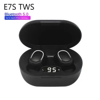 2022 TWS Безжични слушалки Bluetooth 5.0 чрез докосване, стерео слушалки 9D с микрофон, Спортни слушалки, Водоустойчиви слушалки, Led дисплей