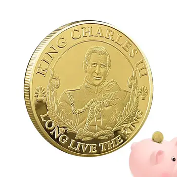 Кралят на Англия Чарлз III Възпоменателна монета 2023 година, Колекция от британските кралски монети King, сувенир, подарък за него, британските кралски