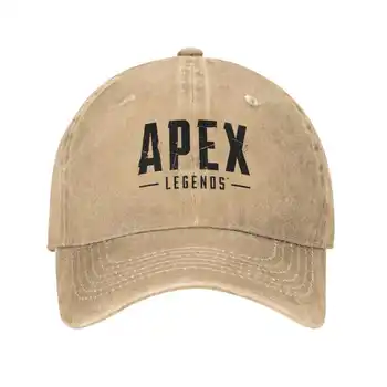 Логото на Apex Легенди, графичен лого на марката, Висококачествен деним, шапка, Вязаная капачка, бейзболна шапка