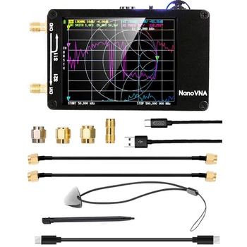 Подобрена антена NanoVNA-H, вектор анализатор на мрежови антени HF MF VHF UHF със слот за SD-карта