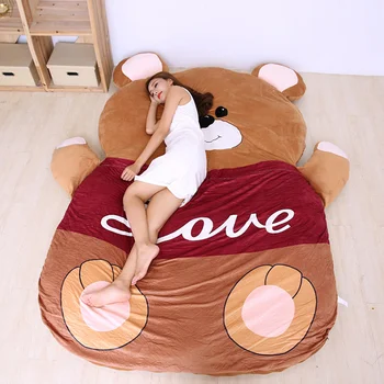 Матрак с анимационни мечка, мързелив разтегателен диван, подходящ за деца, подложки-татами, скъпа креативна спалня, сгъваема сън