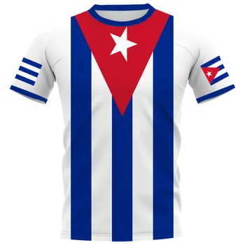 Тениска с флага на Куба HX, модни тениски с къс ръкав и 3D принтом, Ежедневни спортни дрехи, летни блузи, мъжки и дамски дрехи
