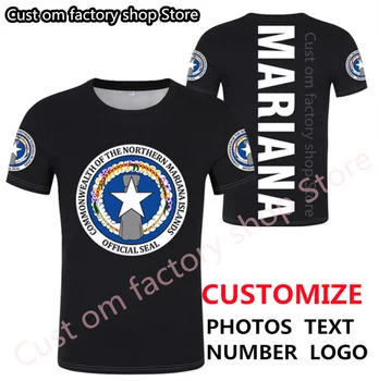 Тениска с СЕВЕРНИТЕ Марианскими островите сам free custom made name number mnp тениска с националния флаг mp country college print снимка облекло