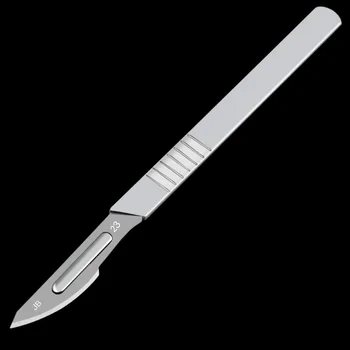 Метален Скалпел Художествена Дръжка На Нож От Въглеродна Стомана Ножове За Дърворезба 11#23# Медицински Практикуващи Режещи Изваяни Ремонт На Ръчни Инструменти