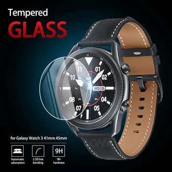 5шт 9H Премия от Закалено Стъкло За Samsung Galaxy Watch 3 41 мм 45 мм Smartwatch Защитно Фолио За Екрана Аксесоари