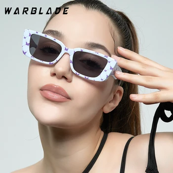 Y2K Малки Слънчеви очила във формата на пеперуда, Правоъгълна Женски Реколта Маркови Дизайнерски Слънчеви Очила За жени, Нюанси на женските точки UV400