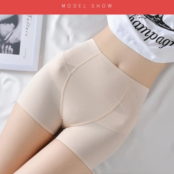 Шейперы Ice Silk Безшевни Дамски Панталони във формата на Корема, подтягивающие бедрата, бельо за корекция на фигурата, Панталони за корекция на таза
