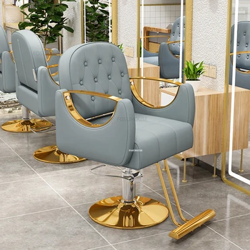 Скандинавските леки Луксозни Фризьорски столове висок клас с лифта, Коса стол, специално коса стол, въртящо се на grooming стол за салонной мебели