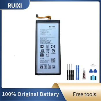 100% Оригинална Батерия RUIXI 3000 mah BL-T39 За G7 LG G7 + G7ThinQ LM G710 ThinQ G710 Q7 + LMQ610 BL T39 Батерии + Безплатни инструменти