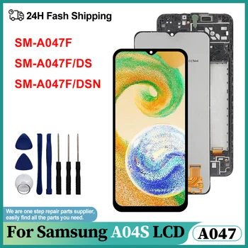 На оригиналния Samsung Galaxy A04S LCD Сензорен дисплей, Дигитайзер За Samsung A04S A047 SM-A047F SM-A047F/DS резервни Части за LCD екрана