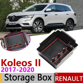 за Renault Koleos 2 MK2 Samsung QM6 2017 2018 2019 2020 Подлакътник от Кутия За Съхранение, Подреждане, Почистване, Авто Органайзер за Аксесоари