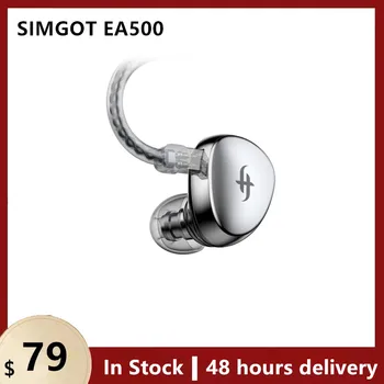 SIMGOT EA500 Hi-Res ушите с Подвижен кабел Динамичен водача IEM Слушалки Hi-Fi Стерео Слушалки с Кабел