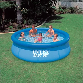 INTEX 6, 8, 10 фута летен плувен басейн за възрастни, надуваем околовръстен басейн, гигантски семеен градина, водни игри, наземен басейн, детска рибка