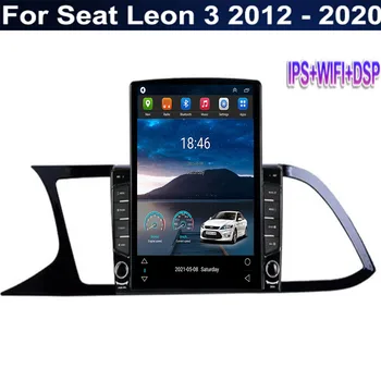 За радиото на автомобила Tesla Style 2Din Android 12 За Seat Leon 3 2012-2035 Мултимедиен Плейър GPS Стерео Carplay DSP RDS