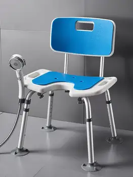 Специален стол за баня за по-възрастните хора, столче за вана, тоалетна за инвалиди, вана за възрастни хора, душ, нескользящее подемни седалка