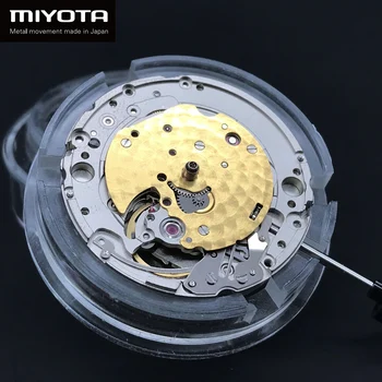 Луксозни Автоматични механични часовници Movment Japan Miyota 90S5 Тънки Ръчни часовници самостоятелно ликвидация Заместват механизъм с 24 Фирмени скъпоценни камъни