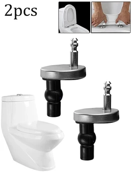 2 Бр. - Панти за седалката на тоалетната чиния 45 мм, затваряне на върха, с мек отсоединением, Быстросъемные, Тежки Фиксиране на панти, Универсални аксесоари за ремонт на тоалетните