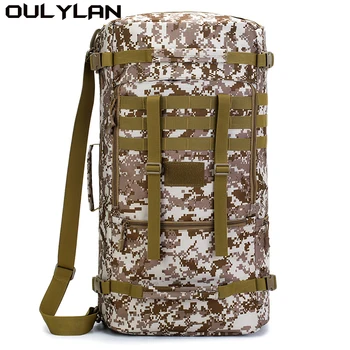 Oulylan, Мъжки Голяма чанта през рамо, 65л, Военен Тактически Раница, Мъжка чанта за багаж, Спортни Лов, Molle, Раници за къмпинг