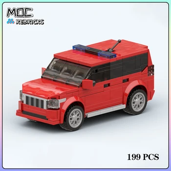 Градска серия MOC Bricks Пожар кола, Строителни блокчета, комплекти за сглобяване на пъзели, Играчки-дисплеи, Коледни подаръци