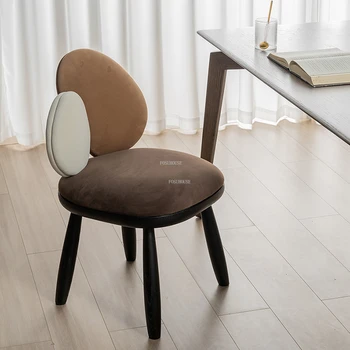 Скандинавските Дизайнерски трапезни столове, Креативна мебели за трапезария, лесен Луксозен стол с облегалка за кухнята, дома, хол, единична стол