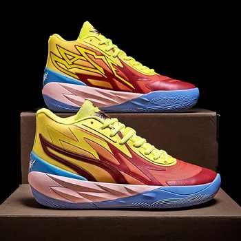 Супер готина баскетболни обувки за големи момчета; Луксозна марка градинска спортни обувки за мъже и жени; Баскетболни маратонки на най-високо качество; Нескользящая баскетболни обувки