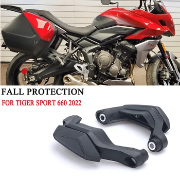 За Tiger Sport 660 Sport660 2022 Защита на двигателя на мотоциклет Противоаварийная рамка Слайдер Защита От падане покриване на защита при падане