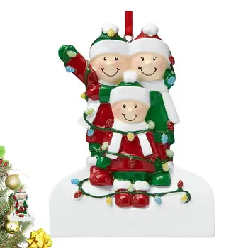 Семейно Коледна украса, Украса за Коледната елха, Семеен интериор, Лични окачване 