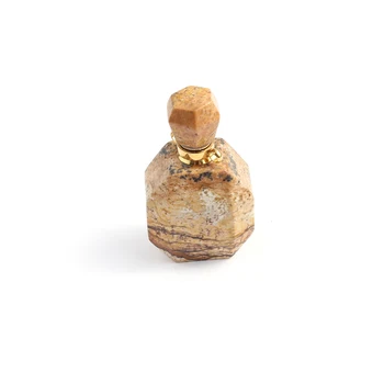 1 Бр., натурален парфюм с Неправилна форма, медальони с изображение на камъка за производство на бижута, Колие, подарък