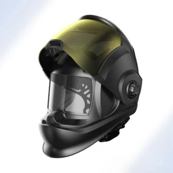 Нов дизайн на заваръчен шлем с автоматично затъмняване TIG ARC Safety голям преглед на заваръчен шлем с автоматично затъмняване