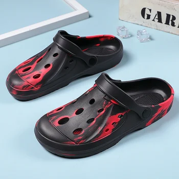 Дишащи, леки и нескользящие летни сандали Baotou, нескользящие мъжки сандали, тенденция готина плажни обувки