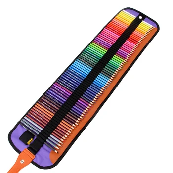 72 Цветове, дървени цветни моливи, лапис де кор, нетоксичен, не съдържа олово, маслен цветен молив, писалка за училищна рисунка, скица
