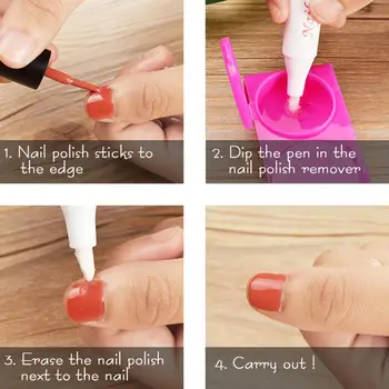 Писалка за премахване на ноктите със собствените си ръце, 5 бр., цветен коректор за отстраняване на нокти, различни цветове