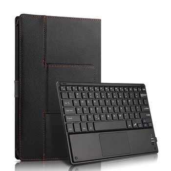 QWERTY Bluetooth Клавиатура с Тачпадом Универсална За 10,4-Инчов Таблет Acer Iconia Tab P10 Подвижна Сгъваема Магнитна чанта за носене