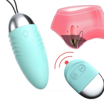 Куршум вибратор от секс играчки за жени Безжично дистанционно управление Вибриращи яйца Дилдо Стимулатор на клитора и G-Spot Вибратори за жени