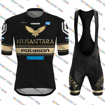 2023 Nusantara Cycling Team Колоездене Джърси Комплект Дрехи Лято С Къс Ръкав МТВ Велосипед под Наем Джърси Ropa De Ciclismo