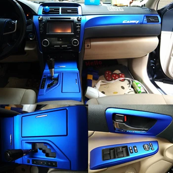 За Toyota Camry XV50 2012-2016 Вътрешна Централна контролен панел, врата копчето От 5d въглеродни влакна, стикери, аксесоари за стайлинг на автомобили
