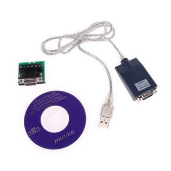 Конвертор адаптер USB към сериен порт RS485, 9-пинов кабел DB9, сериен COM порт, директна доставка