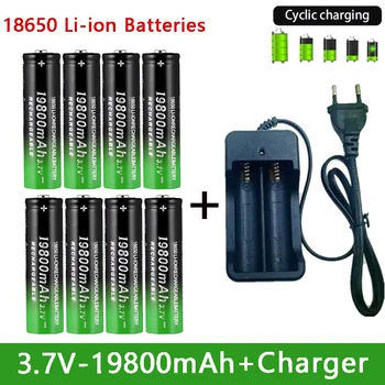 18650 Батерия 2023NewBestselling 19800mAh + Зарядно устройство 3,7 V 18650 li-ion Батерии Акумулаторна Батерия за Дистанционно Управление Отвертка
