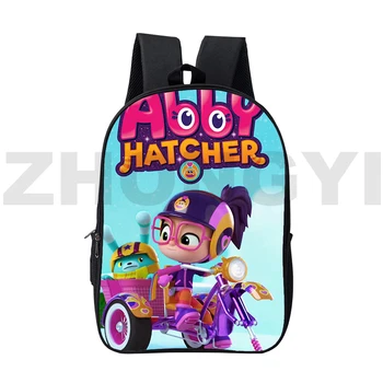 16-Цолови сладки училищни чанти на Antal Hatcher за момичета, раници за оцветяване с 3D анимационни герои, Водоустойчив пътни чанти за почивка с Голям капацитет