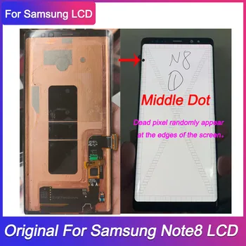 Оригинален AMOLED LCD дисплей За Samsung Galaxy Note 8 N950 N950F LCD Сензорен дисплей и Цифров Преобразувател В Събирането на точка