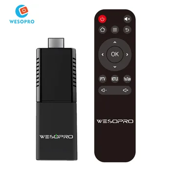 WESOPRO Linux TV Stick Глобалната версия на 4K Mini TV Dongle с двухдиапазонным WIFI 2.4ghz 5,0 Ghz 1GB8GB Преносим Стрийминг на медия плеър