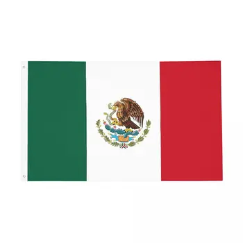 Знаме на Мексико, Мексикански Патриотичен флаг Здрав Открит Банер от полиестер, Подвесное украса