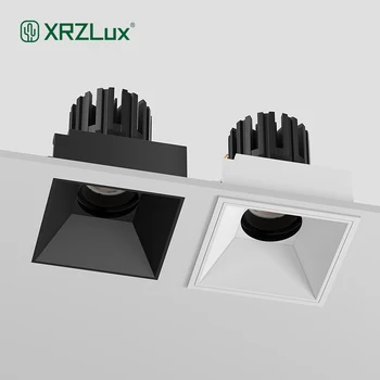 Квадратен led прожектор XRZLux КОЧАН с антирефлексно покритие, 15 W, led тавана лампа, Една лампа за дневна, спалня, вътрешно осветление