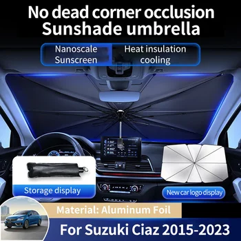 Алуминиево Фолио, сенника на Предното Стъкло на Колата, Защита От Слънцето, Аксесоари за Чадър Suzuki Ciaz Belta VC 2015 ~ 2022 2023